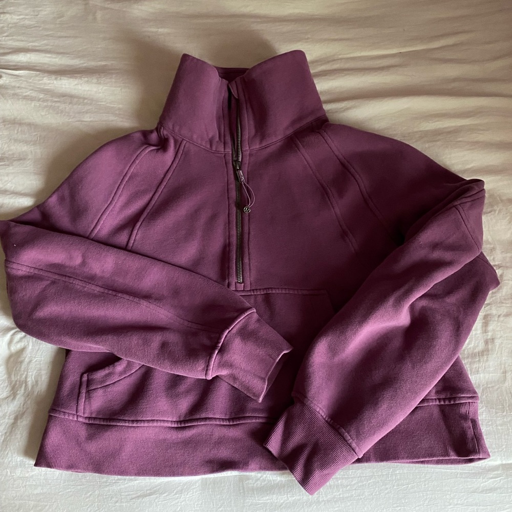 Lululemon funnel neck half zip scuba